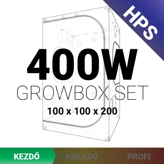 Kezdő HPS Grow Box szett 400W / 100x100x200