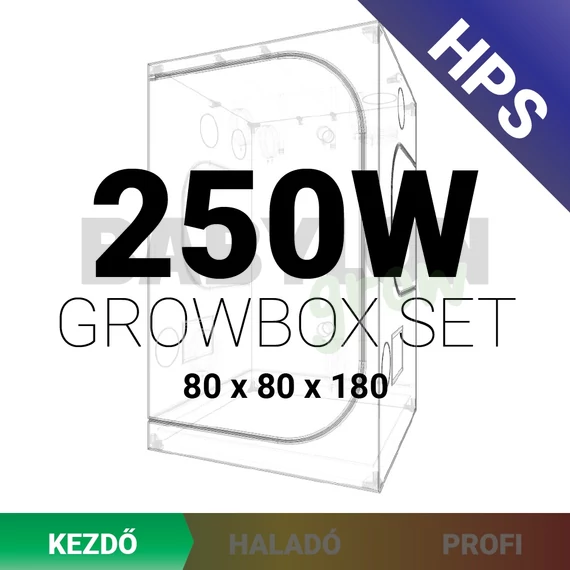Kezdő HPS Grow Box szett 250W / 80x80x160