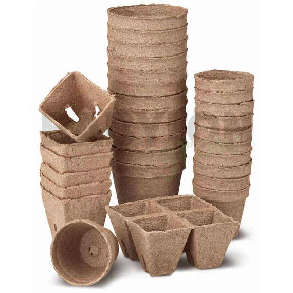 Jiffy Préselt Tőzegcserép Kerek Alapú 8 x 8 cm