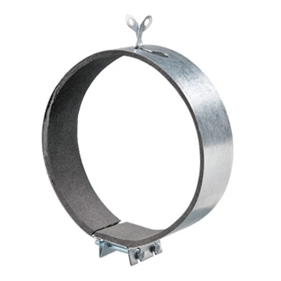 Csatos széles légtechnikai bilincs 200 mm
