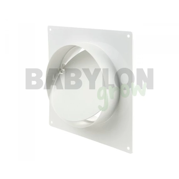 Műanyag csőtoldó visszacsapószeleppel beépítőkerettel 100 mm