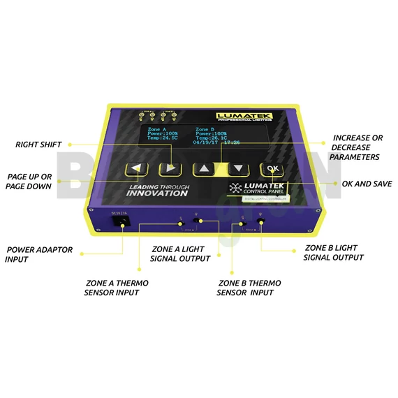 Lumatek Control Panel (HID) világításvezérlő