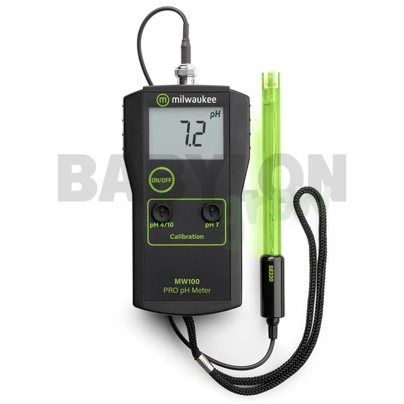 Milwaukee MW100 hordozható pH-mérő 0,1 pH-felbontással