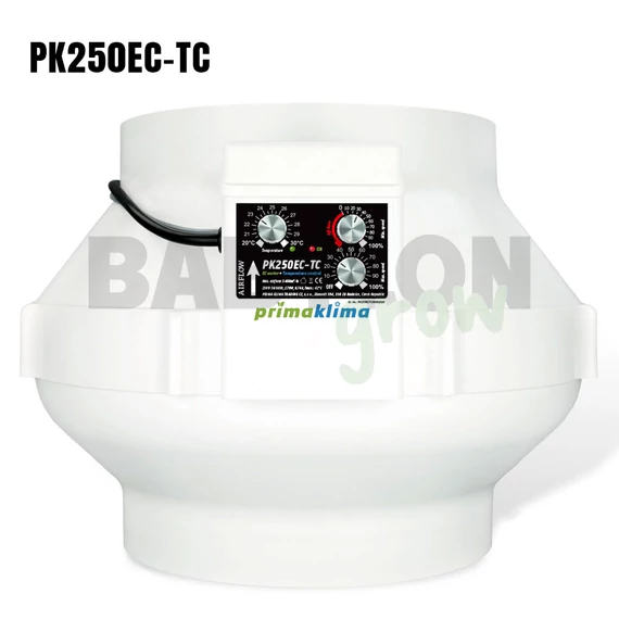 Prima klima EC ventilátor (hőmérsékletszabályzós) PK125EC-TC