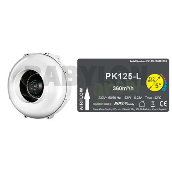 Prima klima ventilátor (1 sebességes) PK125-L