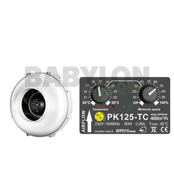 Prima klima ventilátor (hőmérsékletszabályzós) PK125-TC