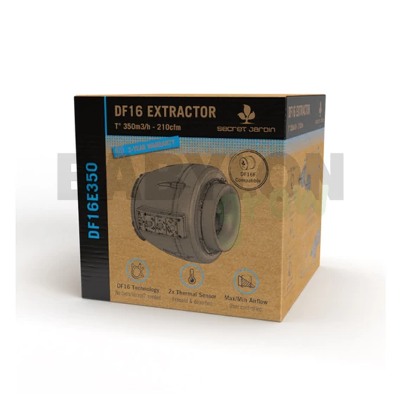 Secret Jardin DF16 elszívó ventilátor 150/250/350 m3/h