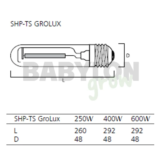 Sylvania Grolux HPS 600 W