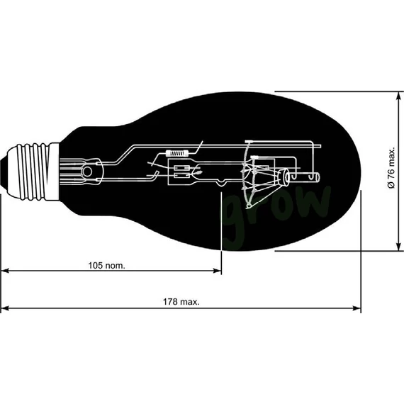 UV-A higanygőz lámpa E40