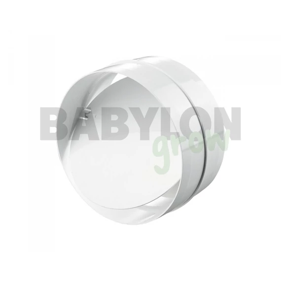 Műanyag csőtoldó visszacsapószeleppel 150 mm