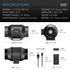 AC Infinity Cloudline Lite A6 ventillátor sebességszabályzóval 150 mm
