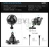 AC Infinity Cloudray S6 GEN2 csíptethető ventillátor 10 sebességes automatikus oszcilláló 150 mm 535m3/h