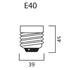 Sylvania SHP-T HPS izzó 1000W V2 E40
